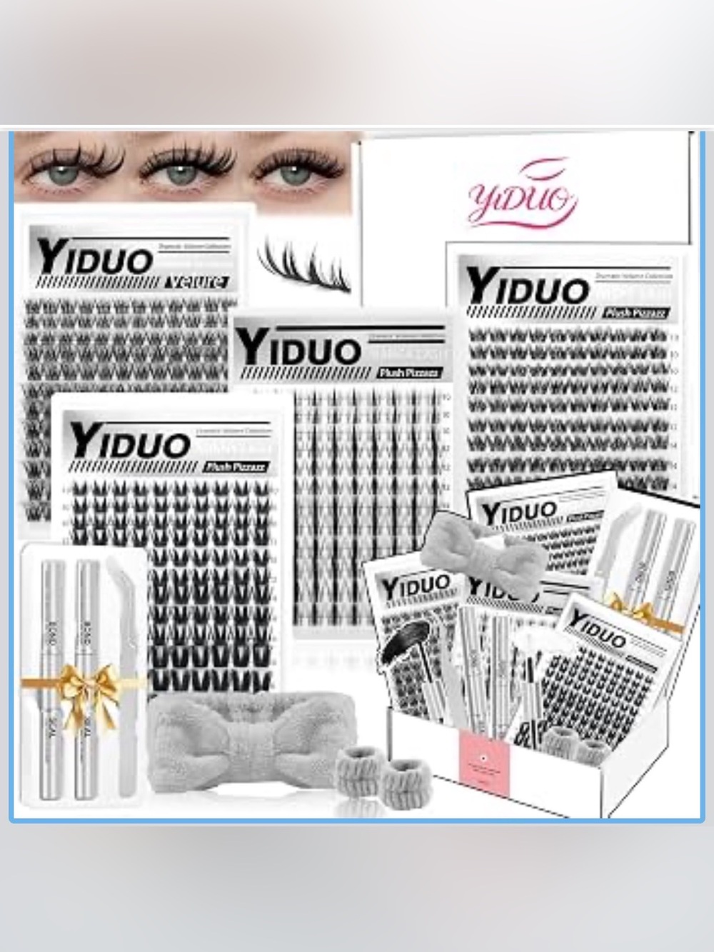 Manga/Bunny/Spider/Natural Mix Styles Lash Clusters Kit Bulk Pack
4 Styles 10-16
